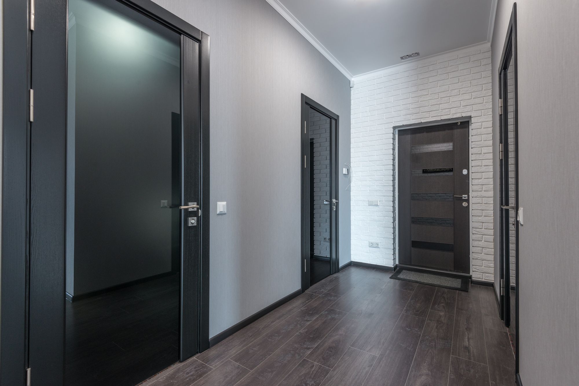 Apartment hallway outside the unit